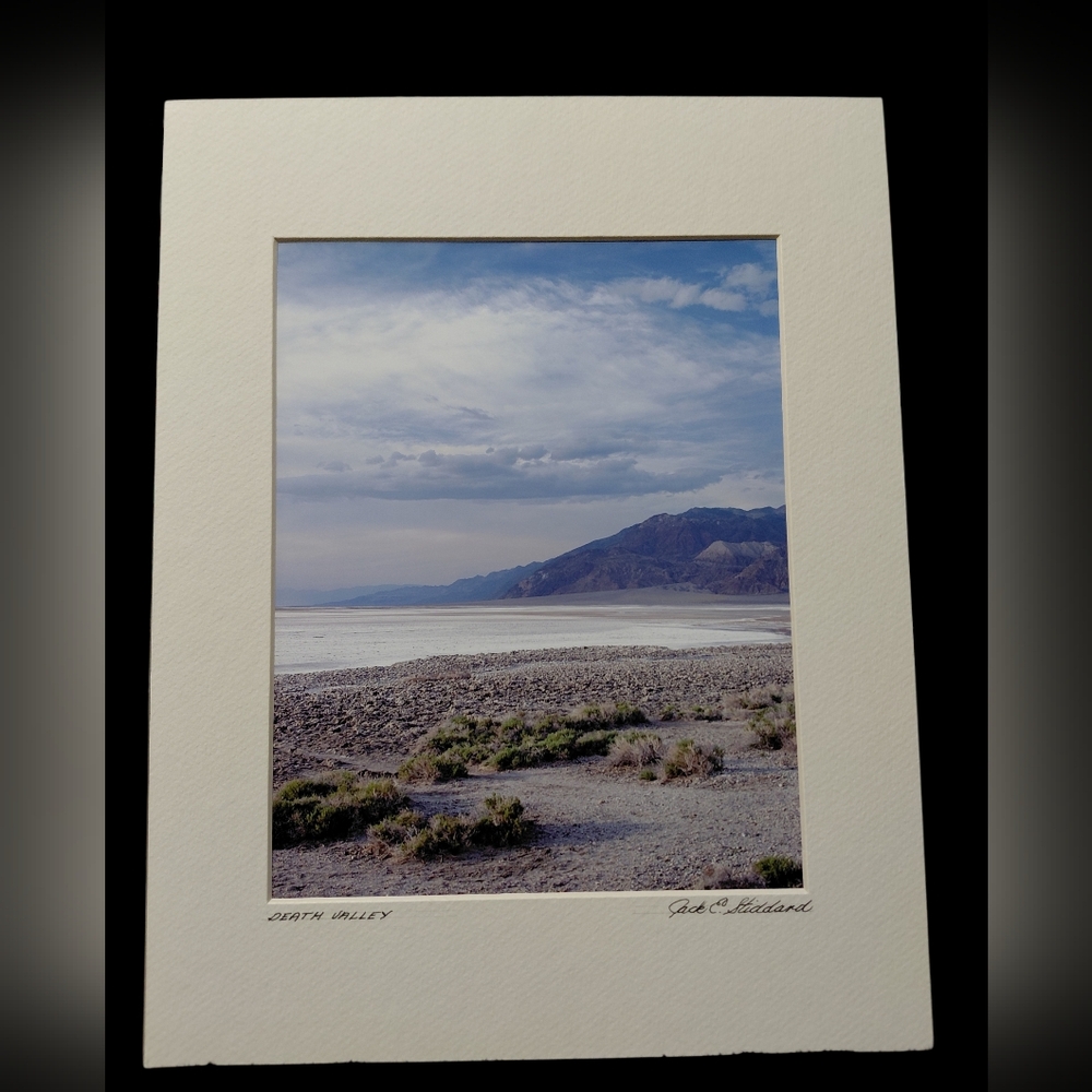 Death Valley Photo By Jack E. Stiddard 8x10 On 11x14 Mat